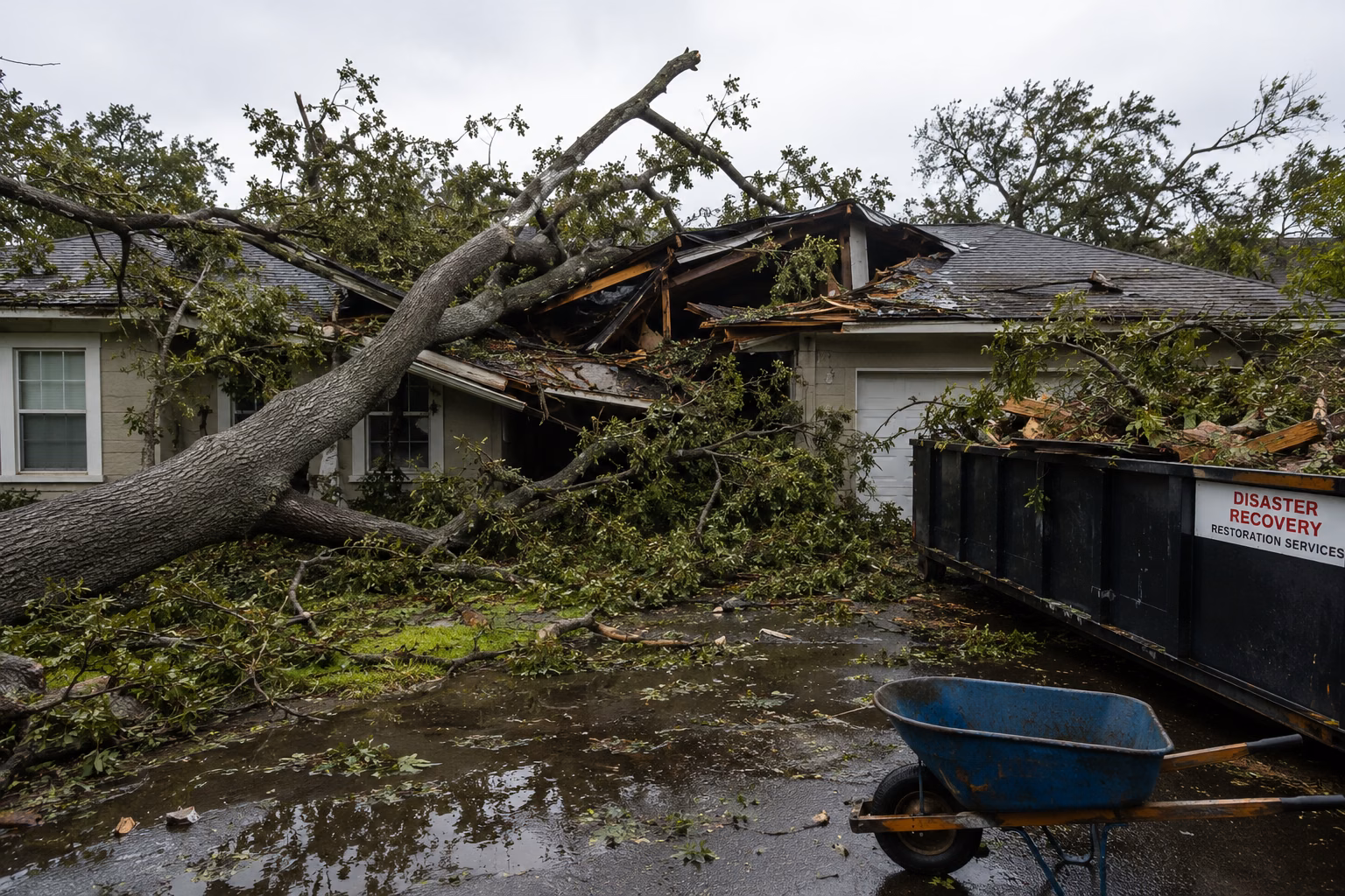 Hurricane Tree Debris Damage Restoration Miami-Dade |